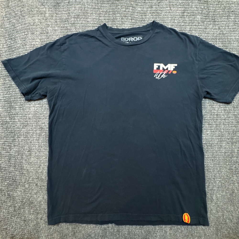 FMF The Drop Bring Back The Smoke T-Shirt XXL Black Motocross Graphic - Picture 3 of 12